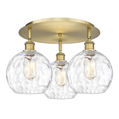 Ambrosane Glass Flush Mount