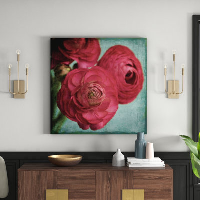 Ranunculus by Judy Stalus - Wrapped Canvas Print