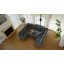 Bujesily Chenille Double Seat Sofa Pull Out Bed Sofa Couch For Apartment-443118029