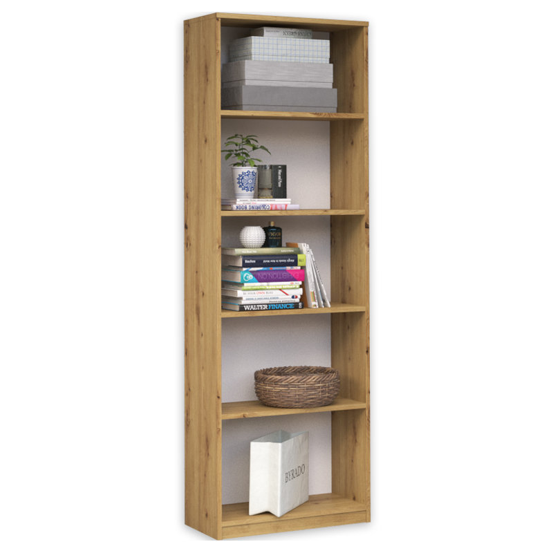 Paridhi Solid Wood Bookcase, (5 Shelves) 71.65"H x 15.75"W x 11.81"D