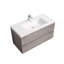 Ensemble de meuble-lavabo simple mural 35,3 "Hourani