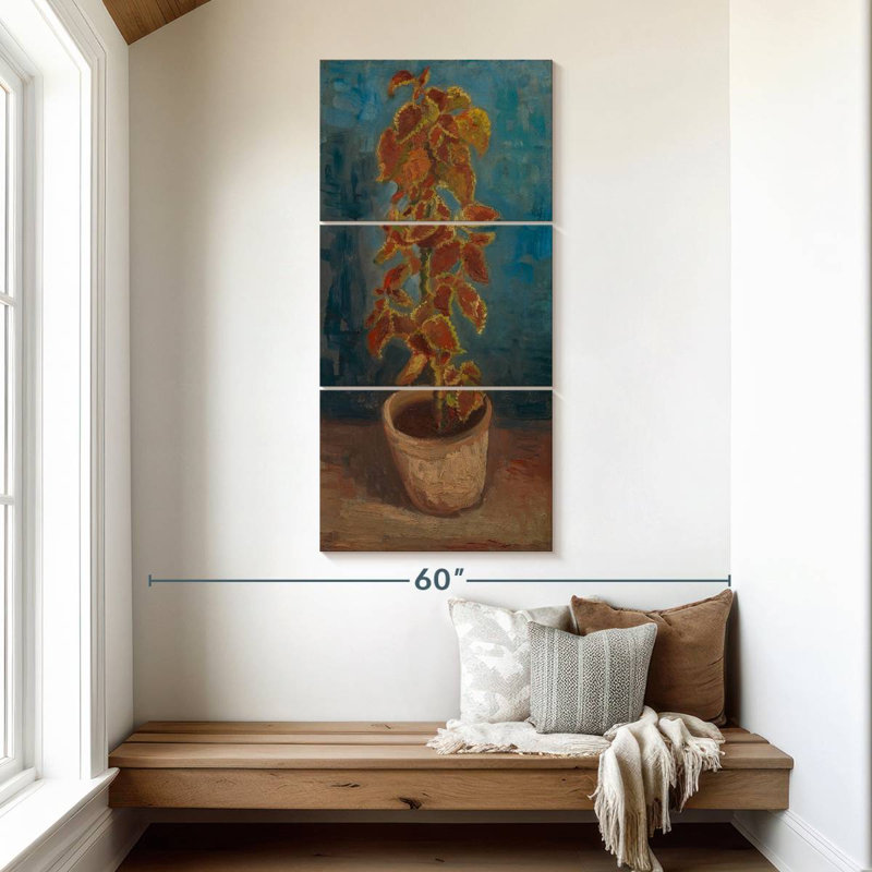 Flame Nettle In A Flowerpot, 52" H x 24" W