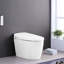 Bidet de toilette intelligent, siège chauffant, télécommande, nuit. Céramique, largeur de 15,19 po, poids du colis de 100,31 lb, chasse occultante, fermeture en douceur. Blanc - profondeur 26,96 po, largeur 19,48 po