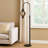 Kam 30'' Black Arched Floor Lamp