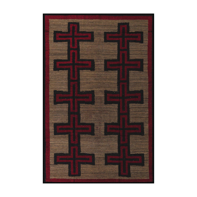 Tapis abstrait moderne 5217, Rectangle de 2 pi x 3 pi