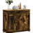 Sideboard Storage Cabinet, Rustic Brown With Solid Wood Countertop And 3 Drawers - Kitchen Cabinet Adjustable Shelves