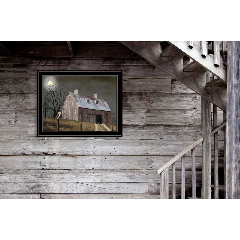 "Midnight Moon", décoration murale encadrée pour le salon, la chambre à coucher et la maison de campagne par Billy Jacobs