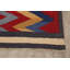 Tapis de couloir en laine rouge/jaune à chevrons fait à la main KilimTapis décoratif