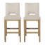 Ensemble de 2 tabourets de comptoir 31 pouces, tissu-839057918-839057917