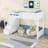 Wooden Space-Saving Loft Bed with Stairs-626671050-626671048