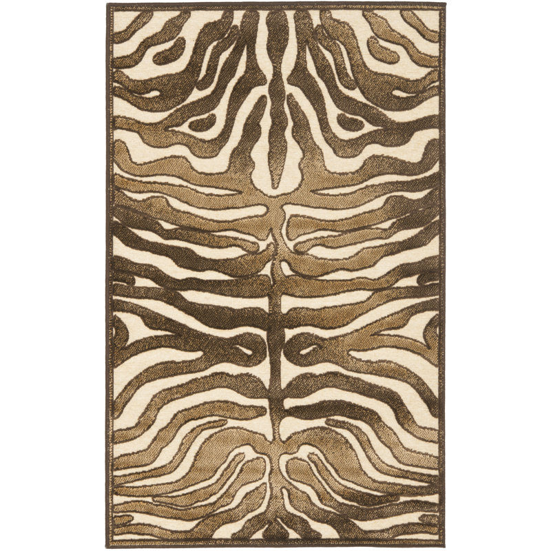 Tapis à imprimé animal Braswell Performance, Rectangle 2 pi 7 po x 4 pi