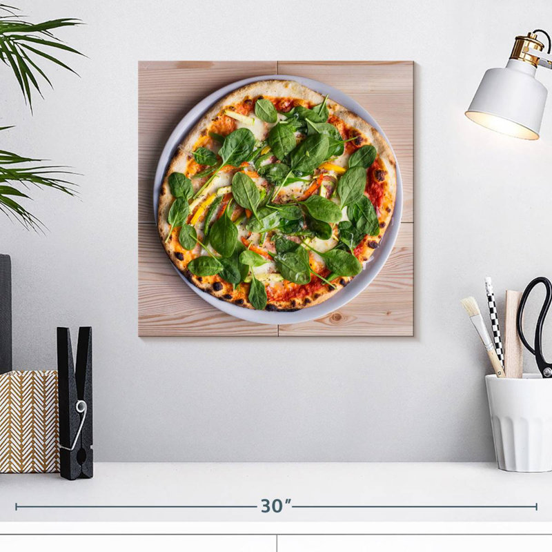 Yarlin Spinach Pizza, 16" H x 16" W