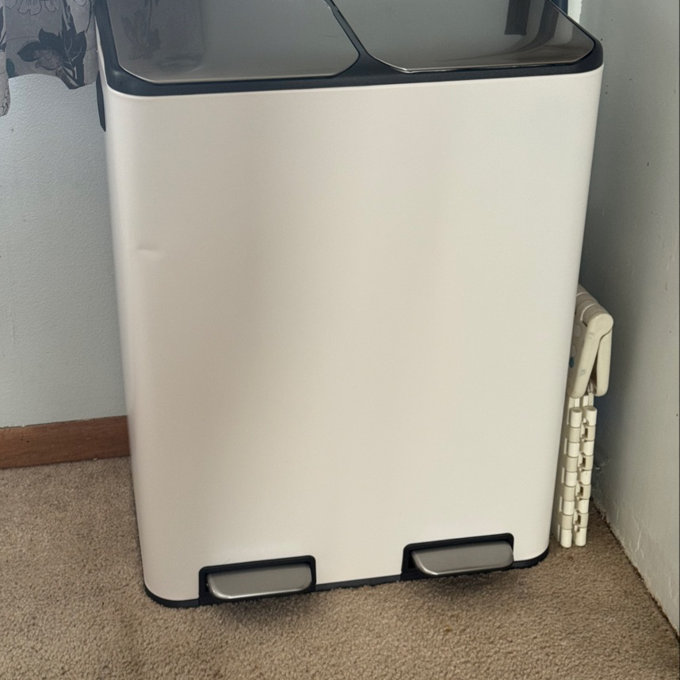 16 Gal Dual Kitchen Trash Can