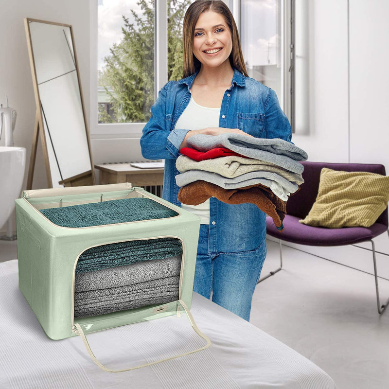 Sac de rangement en tissu Sorbus, Bleu sarcelle