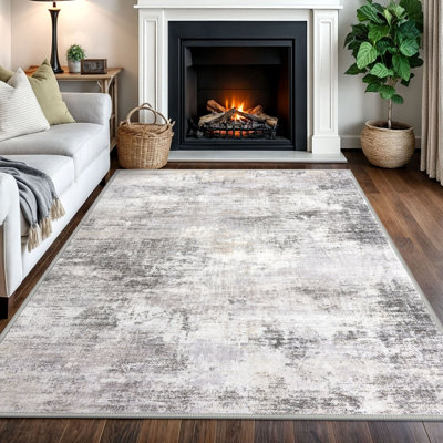 Tapis de chambre antidérapants lavables avec envers en caoutchouc