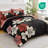 7 Piece Floral Comforter Set Soft Microfiber Bedding Set with Sheets for All Seasons-122608050-122608039