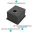 Lavabo de cuisine encastrable noir Gunmetal 15 po x 17 po x 10 po, acier inoxydable 16G, finition, évacuation de la condensation 15 po x 17 po x 10 po, avec égratignures, ensemble de bonde et support de séchage inclus