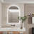 Beveled LED Backlit Bathroom Mirror with Lights, Date & Time Display, Anti-fog, Dimmable, Memory Function, Shatterproof IP56
