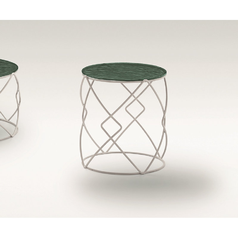 Aubai Frame Coffee Table, Green/White