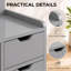 Solid Wood Square Accent Cabinet-2089671245