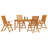 Rectangular 3 - Piece 6 - Person 150Cm L Outdoor Table Set