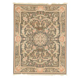 Handmade Silk and Wool Area Rug