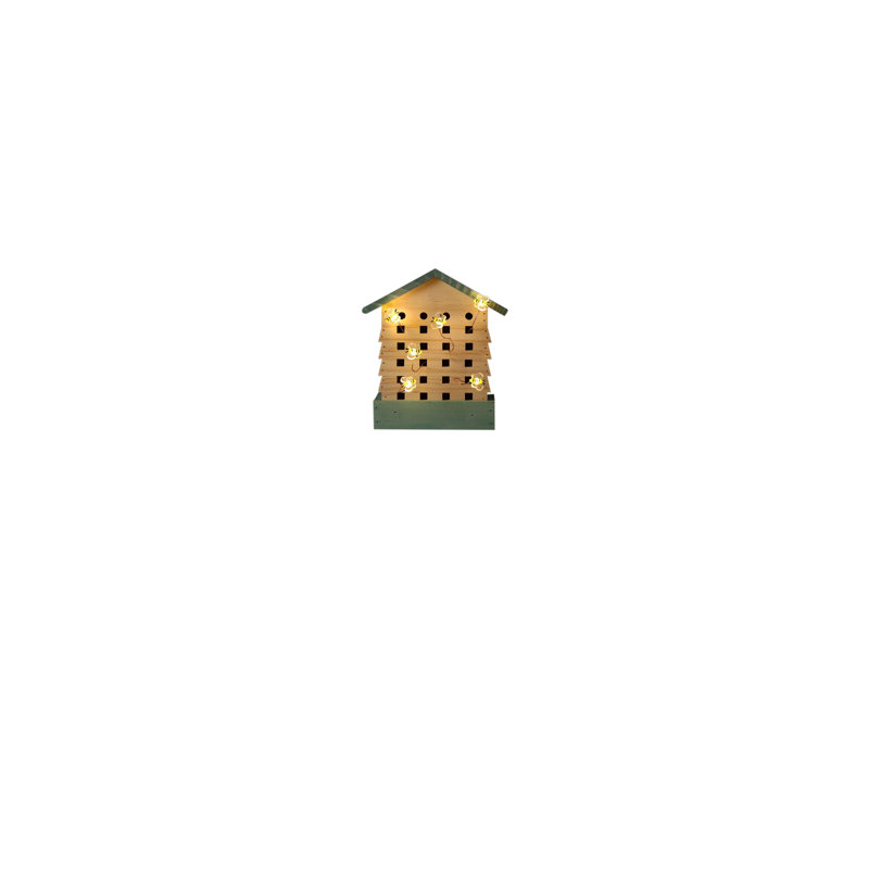 Bee Hive With Solar Lights