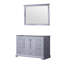 48 po Unité de meuble-lavabo gris foncé l 22 po x P 22 po avec miroir à 9 tiroirs et espace intérieur