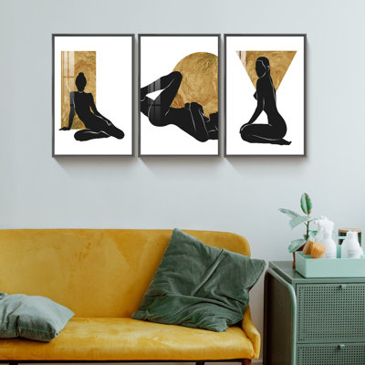 Art encadré sur toile 3 pièces
