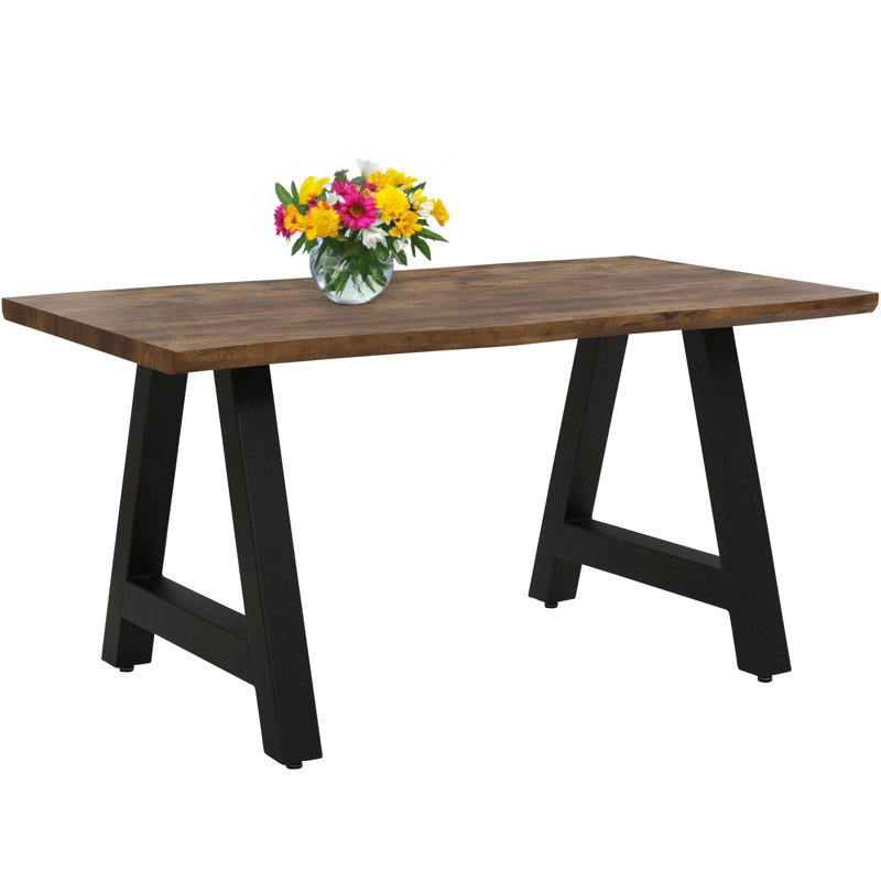 Yorba Linda Metal Base Dining Table, H77 x L160 x W90cm 