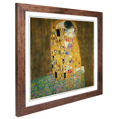 The Kiss No.2 by Gustav Klimt - Framed Print