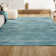 Montral Minimalist Stripe Turquoise/Cream Rug