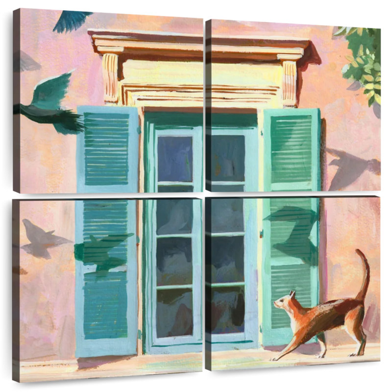 Lilie Birds And Shadows, 18" H x 18" W