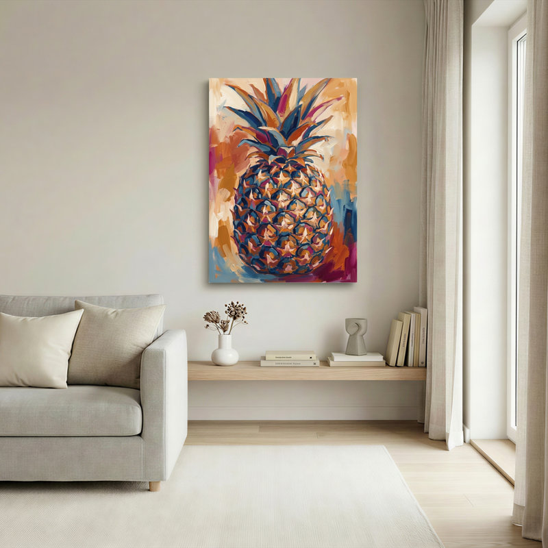 Pineapple Art, reproduction d'art sur toile, ensemble de 1, 2436