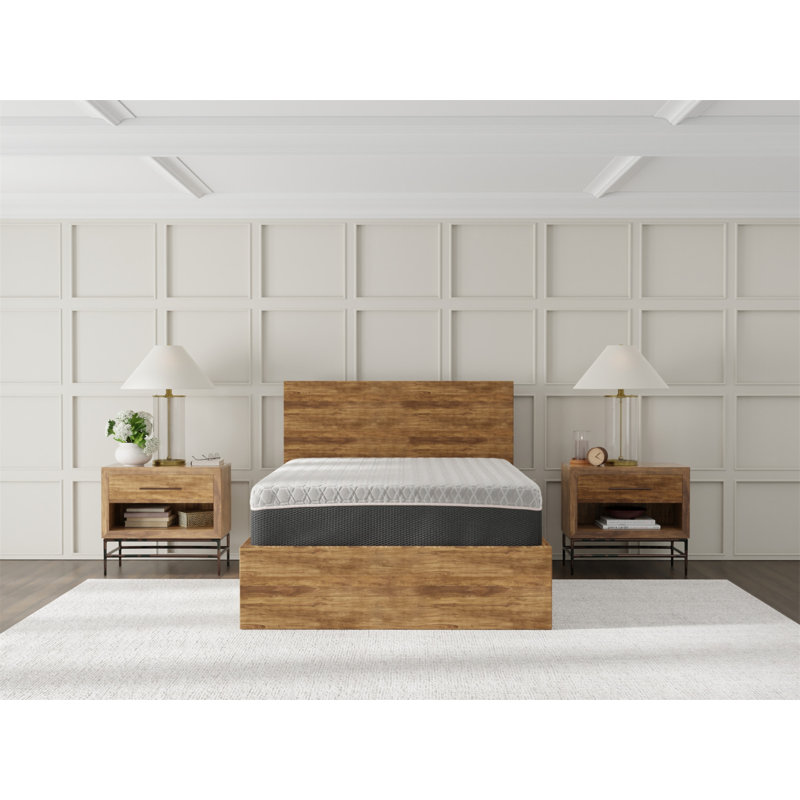 Matelas en mousse viscoélastique 12 pouces hybride infusé de cuivre, Lit simple
