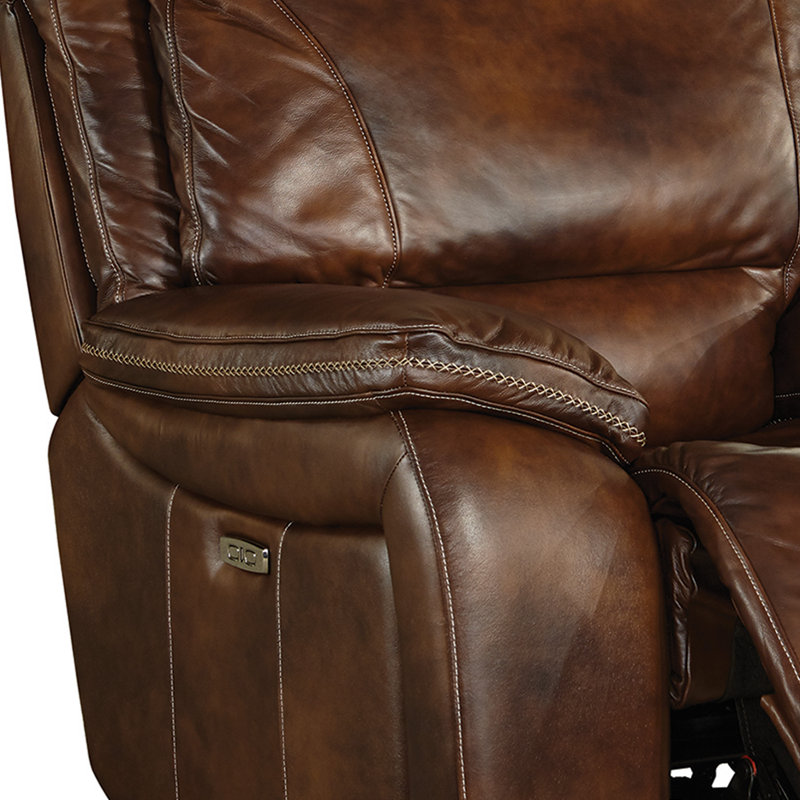 Ensemble de salon inclinable en cuir 3 pièces Ajhar