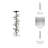 Modern Metal Aluminum Spiral Ring Pillar or Taper Candle Holder with Clear Square Base - Contemporary Sculptural Design Accent Decor for Stylish Tabletop or Shelf Display-87058132-87058134