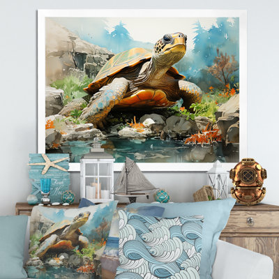 Vie marine contemporaine sur toile