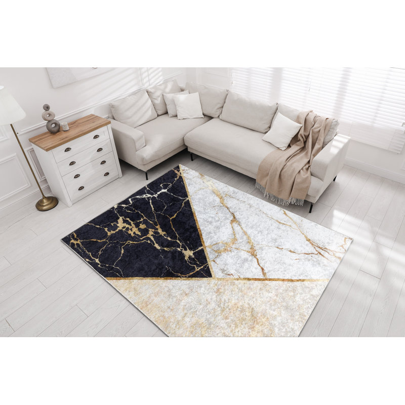 Miro Rectangle Geometric Area Rug, Rectangular 120 x 170cm