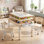 Ensemble de table pour enfants et 2 chaises, table d'activités pour enfants réglable en hauteur avec rangement, plateau de table de graffiti et de blocs de construction, ensemble de meubles pour tout-petits pour la salle de classe, la garderie, la maison
