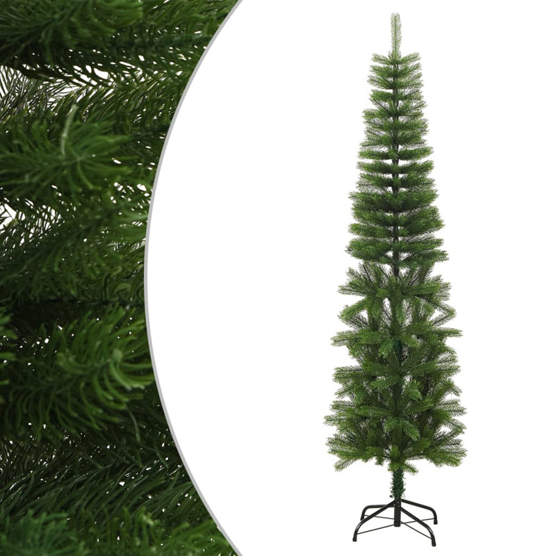 Artificial Cedar Christmas Tree, 6.89ft H x 1.84ft W x 1.64ft D