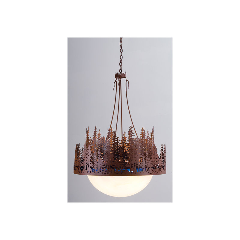 Pine Lake 4 - Light Pendant, Rust