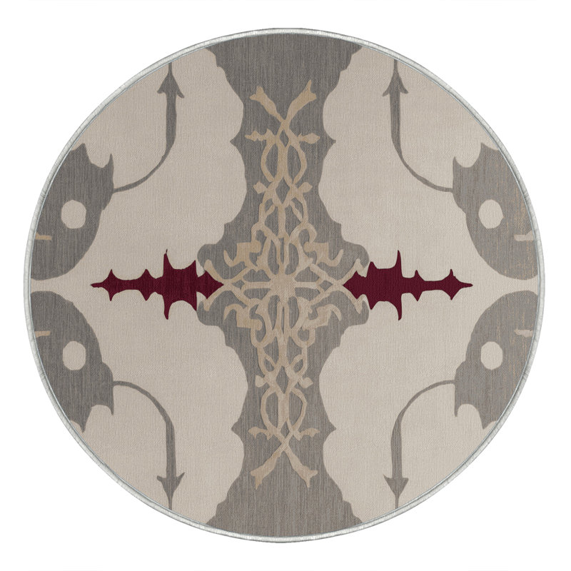 Tapis à motifs fusionnés, Rond 4 pi