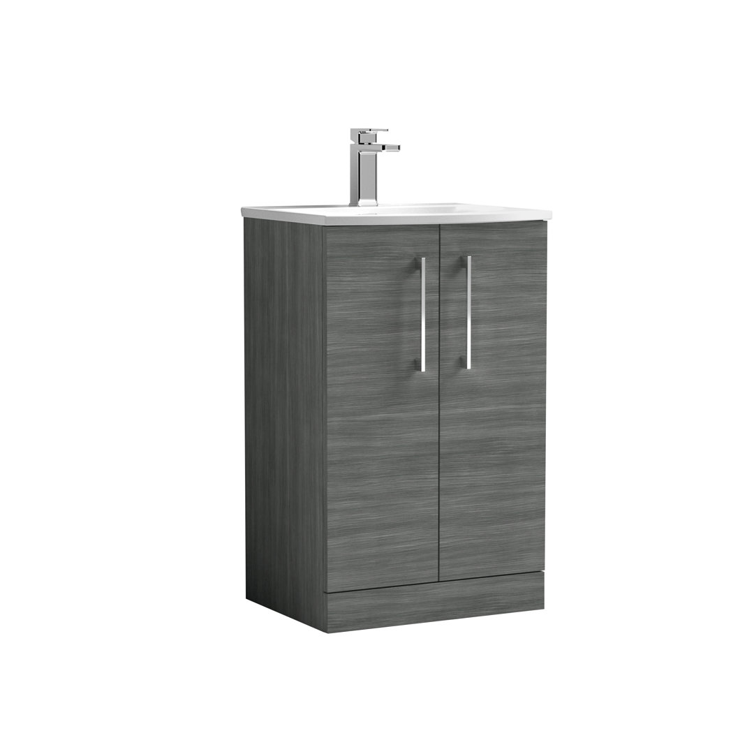 Arno 500 mm Freestanding Single Vanity with Integrated Basin