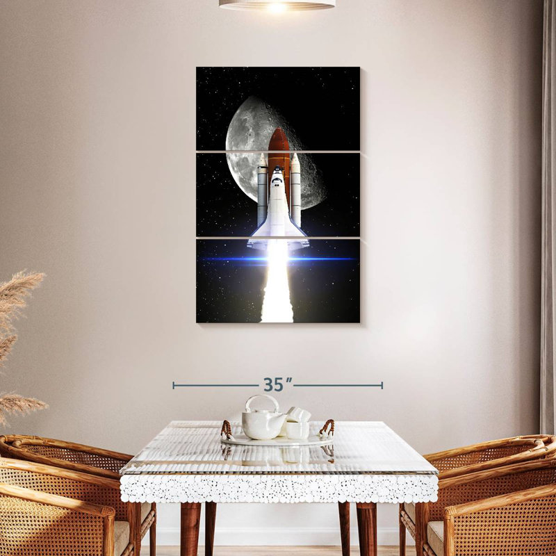 Oberle Space Shuttle Mission, 45" H x 28" W