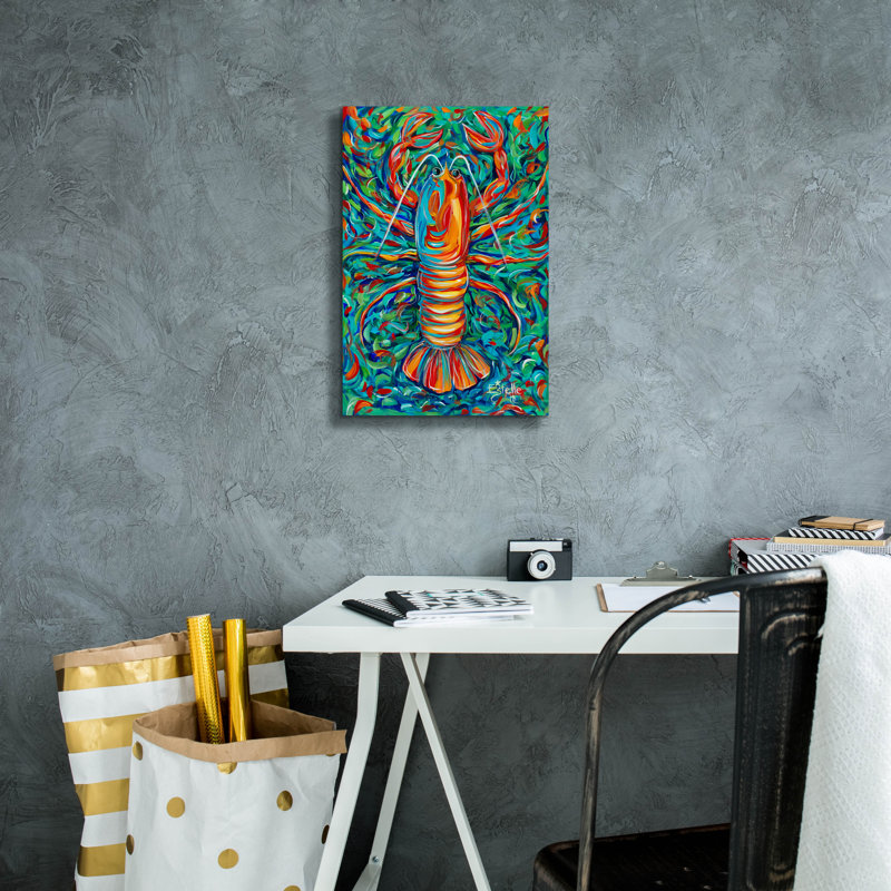 «Lobster» par Estelle Grengs, H 18 po x l 12 po x P 0,75 po