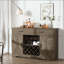 Armoire à café avec rangement et support à vin, porte-verre et 2 tiroirs, console buffet pour la salle à manger de la cuisine