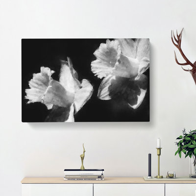 Pair Of Daffodils - Wrapped Canvas