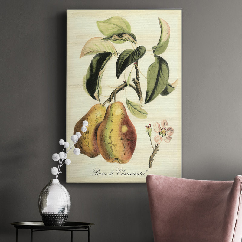 Impression sur toile tendue, fruits toscans IV, H 48 po x l 32 po x P 1,5 po