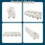 Canapé modulaire 4 places avec accoudoirs traversins, canapé en chenille-863776224